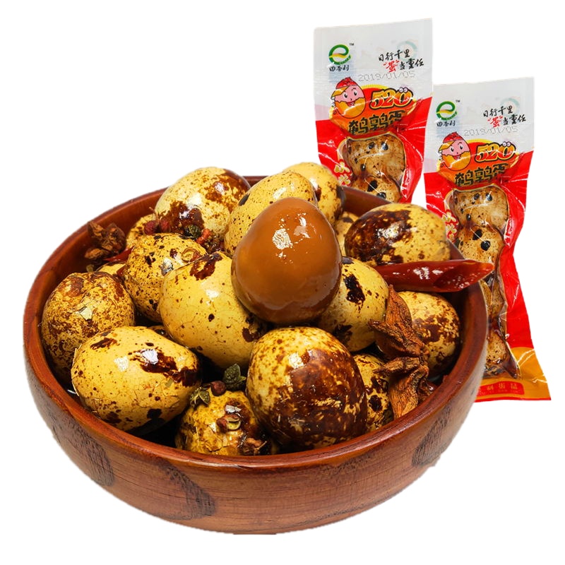 鹌鹑卤蛋100枚（25小包） 五香鹌鹑蛋零食32枚160枚赛乡巴佬卤蛋批发整箱早餐鹌鹑蛋卤蛋熟甘鲜生