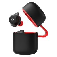 海威特 G1C 真无线蓝牙耳机 5.0 运动跑步 tws 入耳式 HIFI 重低音 迷你耳塞 黑红色