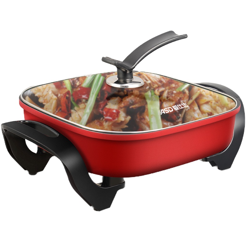 ASD爱仕达电火锅AH-F15J103韩式多功能电火锅家用大容量电热锅电煮锅 大容量 不易粘