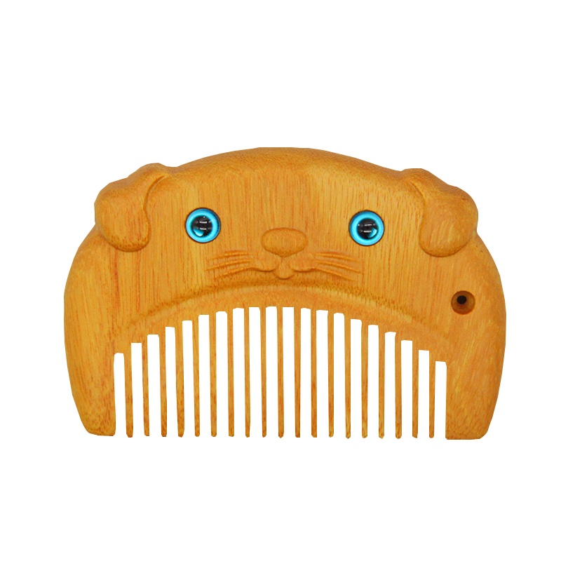 高步十二生肖梳子金丝檀木手工制作梳女士长发男士短发梳子申猴