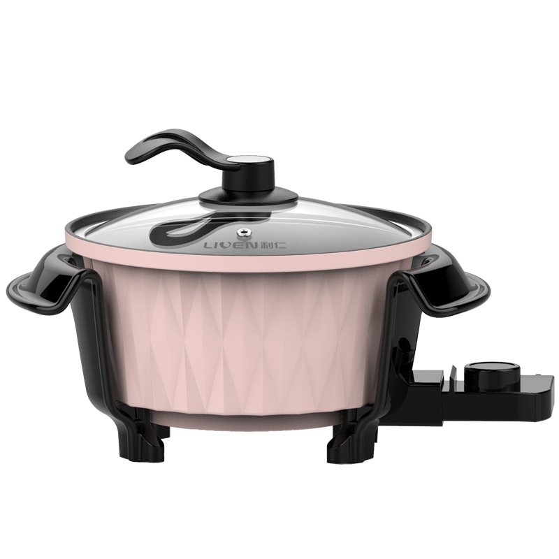 利仁(Liven)多功能电热锅DHG-352大功率家用大容量韩式火锅电热锅多功能炒锅不易粘电煮锅煎烤锅