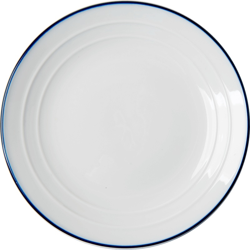 亿嘉IJARL 西芙时尚创意西式10英寸陶瓷西餐点心盘子菜盘小吃糕点盘 乡村古典 26cm平盘