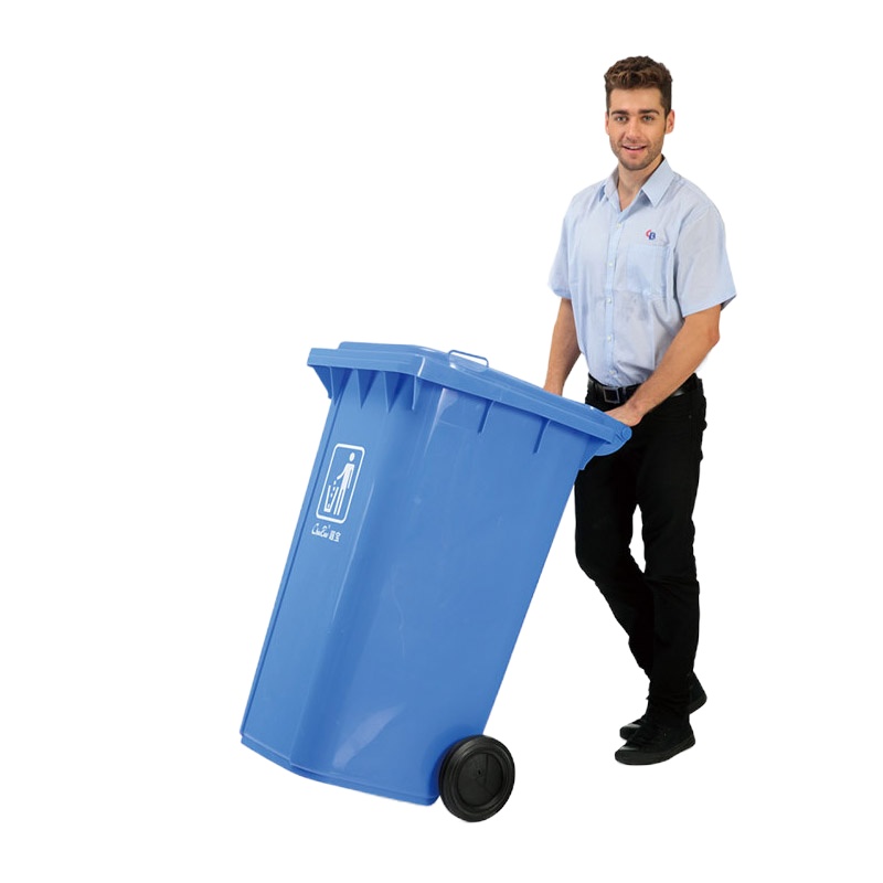 超宝 120L侧轮垃圾桶 B-003 灰色