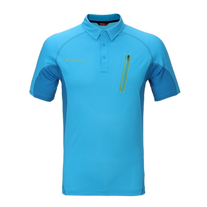 探路者（TOREAD）户外男式快干透气短袖T恤POLO衫TAJC81158