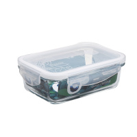 普业PY-1901 长方形玻璃保鲜盒330ML毫升密封冰箱食品盒便当盒保鲜盒耐热玻璃保鲜盒饭盒便当盒冰箱整理盒微波炉专用