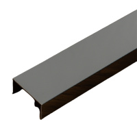 黑钛金不锈钢装饰线条阿斯卡利背景墙吊顶嵌入式u型槽钛合金收边条t型 黑钛拉丝