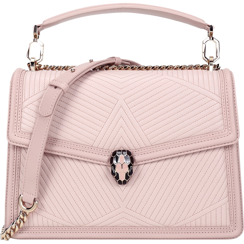 BVLGARI 宝格丽 女士 SERPENTI FOREVER系列羊皮/牛皮手提单肩斜挎包 287387