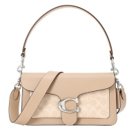 COACH蔻驰女包 TABBY通勤肩背 老花拼皮单肩包 斜挎包 91215