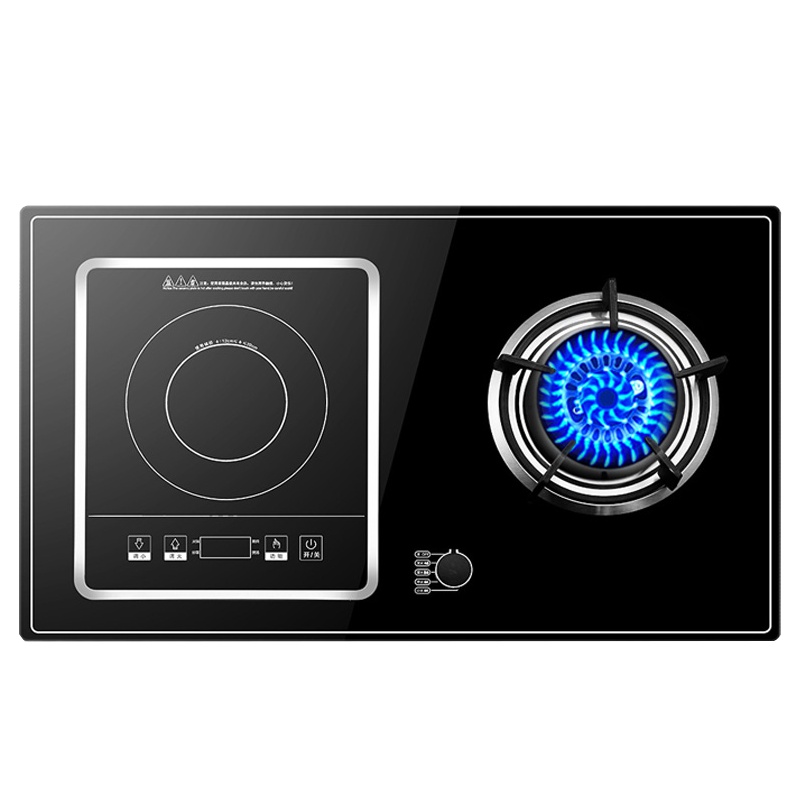 欢呼好太太 气电两用灶灶具 电气灶一电一气嵌入式燃气灶 电灶电磁炉煤气灶一体 液化气灶钢化玻璃台嵌两用 A020