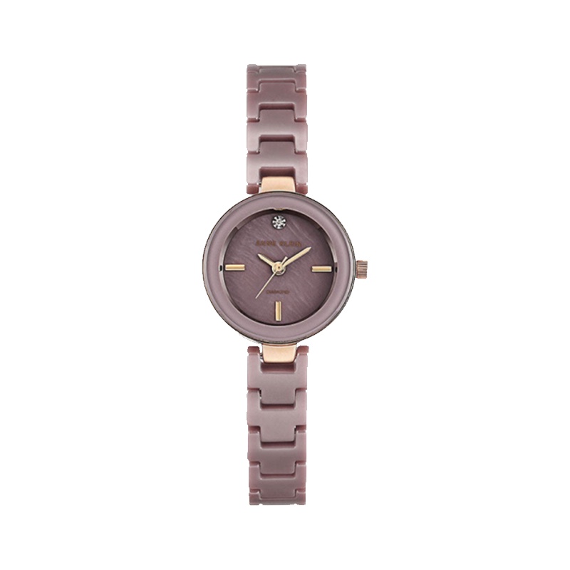 安妮克莱因（ANNE KLEIN）璀璨永恒系列镶钻贝母表盘石英女表AK/2660MVGB
