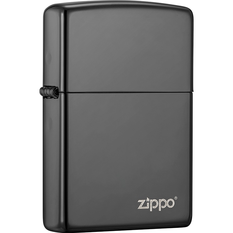 ZIPPO打火机 芝宝黑冰镜面 旗舰店正版 原装进口男士打火机 之宝黑冰商标150ZL