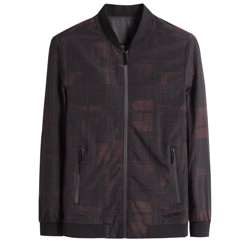 北极绒男士夹克外套韩版修身男士休闲棒球服长袖夹克