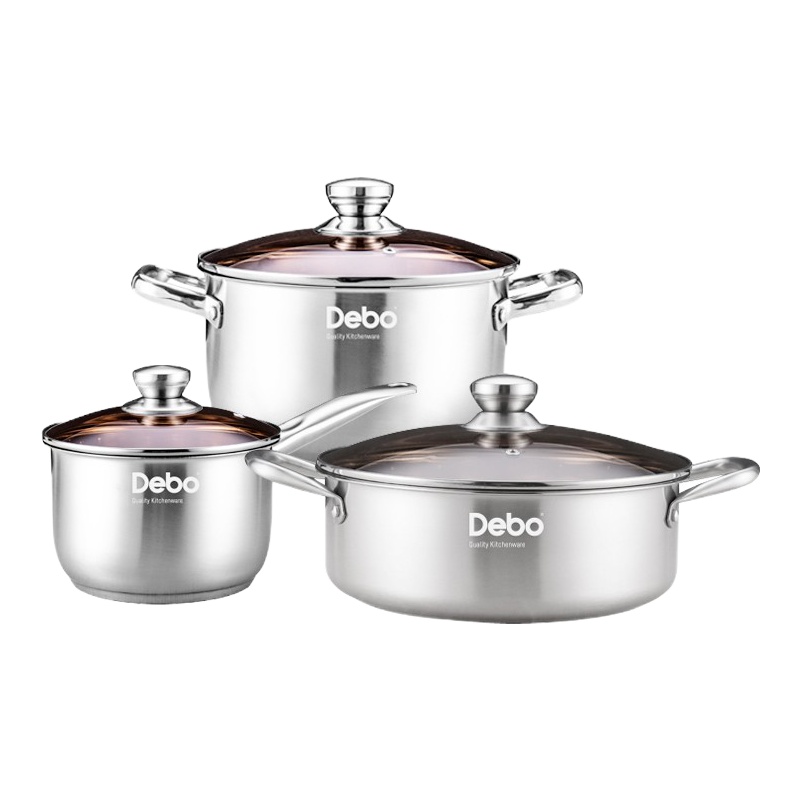 debo徳铂 斯德哥尔 套装 炒锅蒸锅