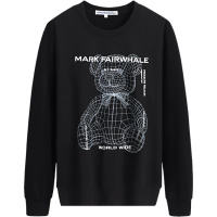 马克华菲卫衣男2020秋季新款潮牌圆领宽松断头熊小熊情侣春秋款潮