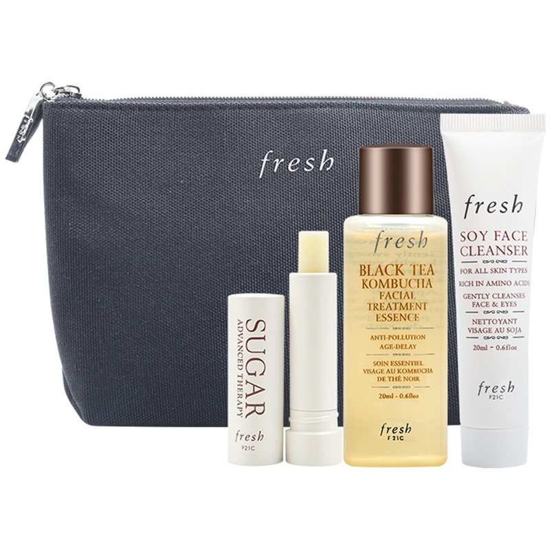 馥蕾诗(FRESH)多级买礼包（丰盈唇膏2.2g+大豆洁面20ml+红茶水20ml+化妆包）