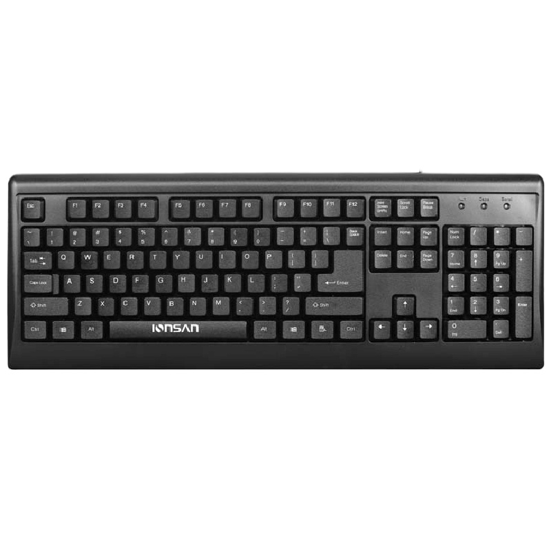 朗森LK-J2 USB键盘 办公打字普通键盘防水游戏家用办公室静音薄