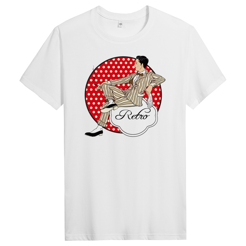 夏季纯棉短袖t恤男装男士半袖打底衫圆领衣 DT11075