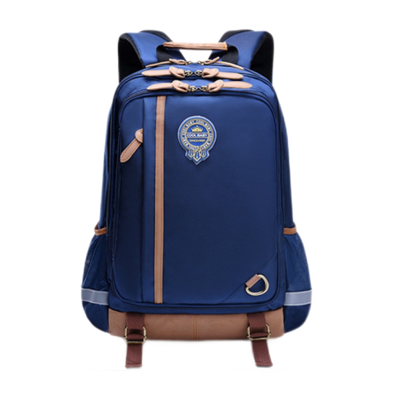 迪嘉乐简约轻便儿童学生书包1-3-6年级纯色大容量减负护脊男生双肩包女生背包