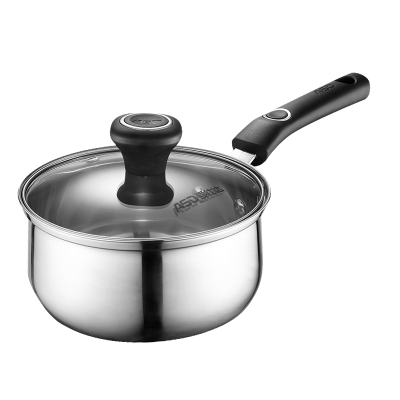 爱仕达(ASD)奶锅 辅食锅家用304不锈钢泡面锅煮锅牛奶锅汤锅小炖锅多功能燃气电磁迷你炉宝宝锅 NS16B1WG