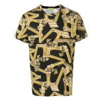 VERSACE 范思哲 奢侈品 19新款男士棉质巴洛克花纹圆领短袖T恤 B3GTB7R0 S0503 899