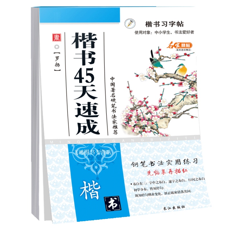 [45天速成]楷书钢笔字帖练习 学生成人钢笔书法实用临摹描红练习通用16开单册