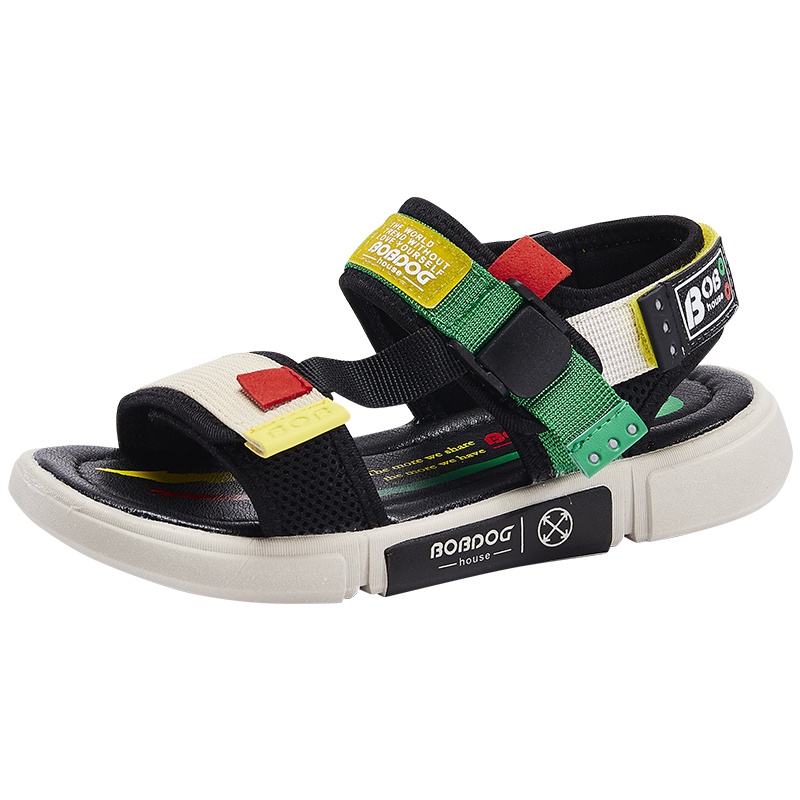 BOBDOG HOUSE巴布豆巴布豆家族童鞋儿童凉鞋2019新款夏季女童韩版学生时尚男童沙滩鞋M9234