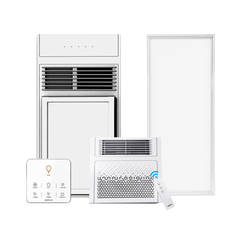 奥普(AUPU)W14排气多功能换气扇E365一厨一卫套餐:高端智能风暖浴霸E365+遥控凉霸W14+奥普LED长灯套餐