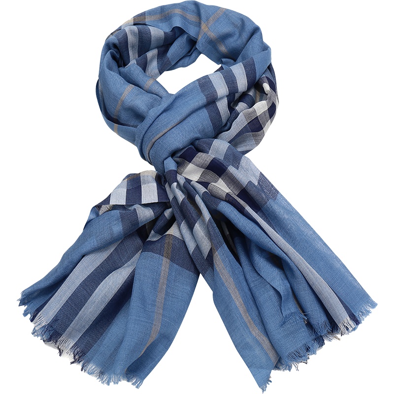 BURBERRY 博柏利 男女通用款 绵羊毛/桑蚕丝长方形围巾丝巾 80245171