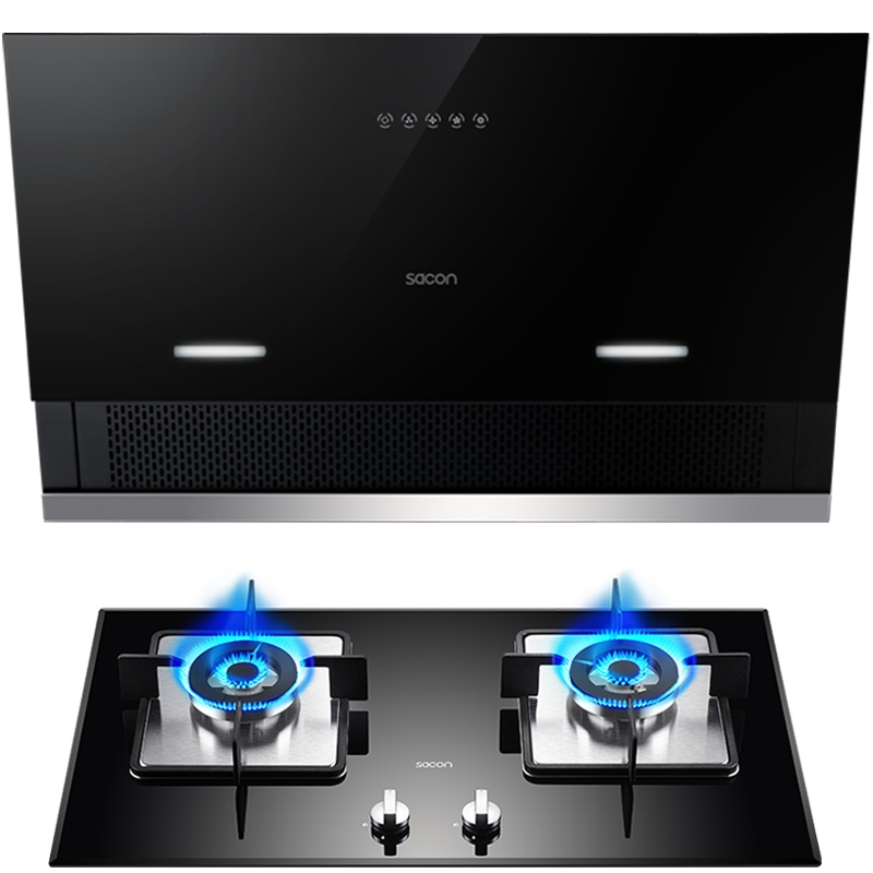 帅康(sacon)17立方侧吸烟灶套餐S8603+78B 天然气
