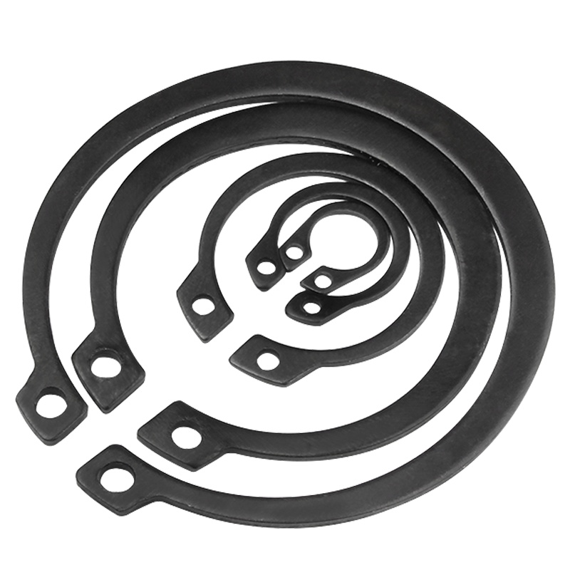 海斯迪克 HKZ-69 轴用弹性挡圈 轴卡外卡轴用卡环轴承卡簧弹性挡圈卡扣发黑(淬火) 国标