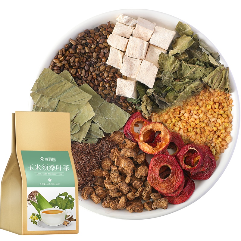 青源堂牌 桑叶玉米须茶150g 山楂荷叶决明子茶养生葛根牛蒡苦荞茶
