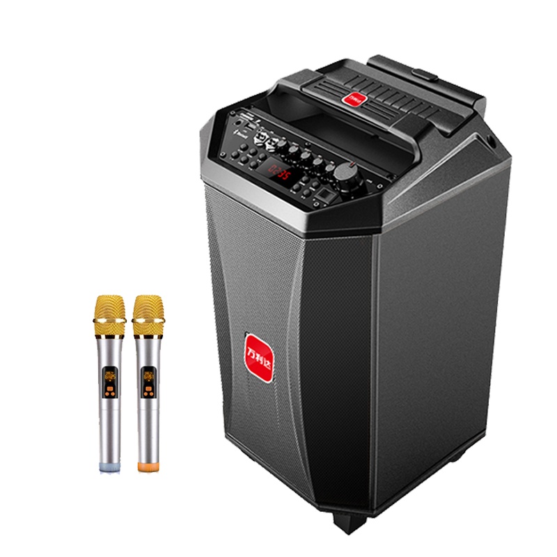 万利达(malata)S12户外拉杆音响12英寸户外移动音箱 无线蓝牙便携式低音炮广场舞音响 伴唱消原音带麦克风