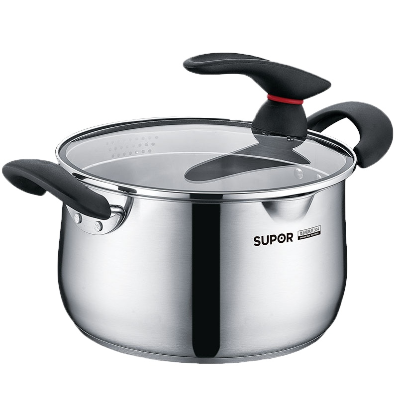苏泊尔(SUPOR)小红圈不锈钢汤锅·巧立系列ST20JA1 20cm