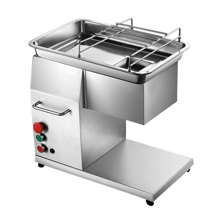 乐创(lecon) 商用台式切肉机 250KG/H小型台式不锈钢电动切肉片机 LC-J-TQ250