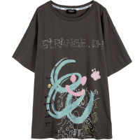 OtherMix元气少女涂鸦T恤2021年夏季新款【IP联名】短袖上衣女潮