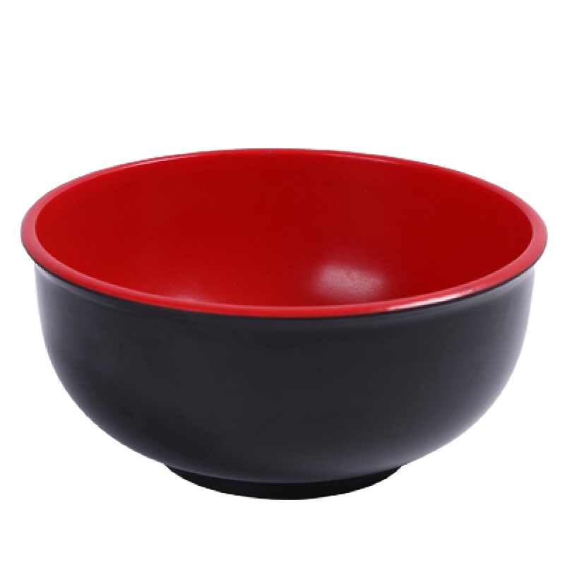 树脂黑红碗 17cm(10个装)