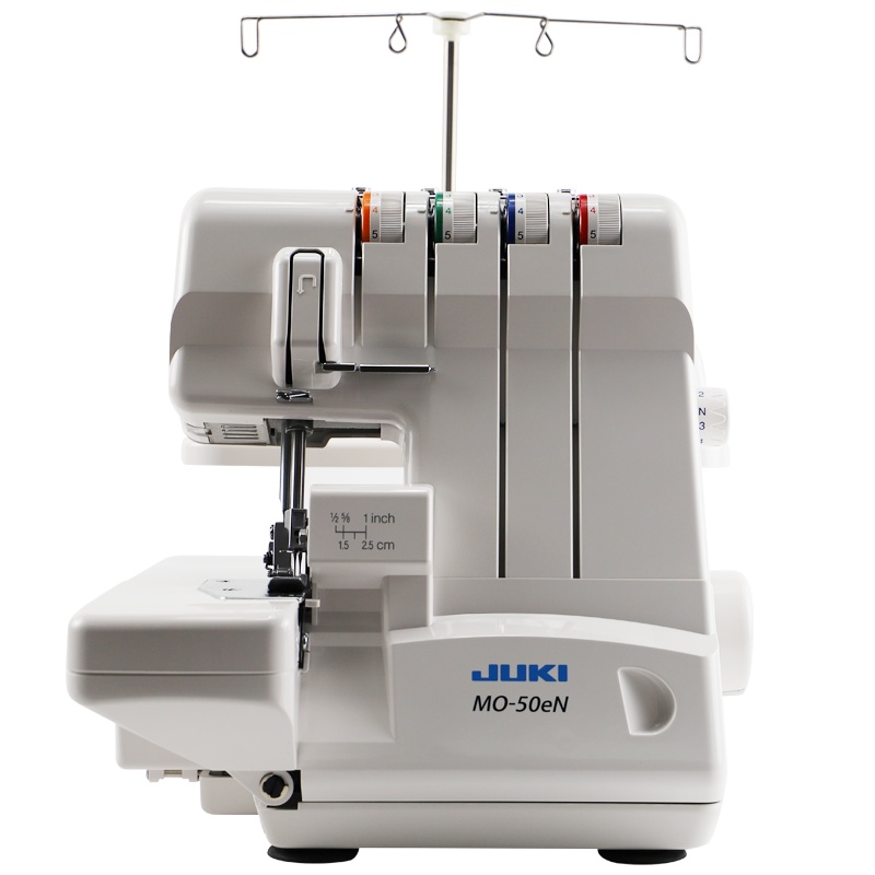 JUKI 重机 家用多功能包缝机 MO-50eN/CH 双针3/4线 带自动卷边缝装置及差动送布