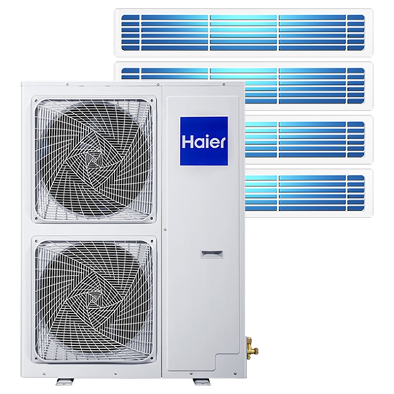 [热卖]海尔(Haier)5.6匹一拖四冷暖直流变频多联机客厅家用中央空调RFC140MXSAVA(G)三菱电机压缩机