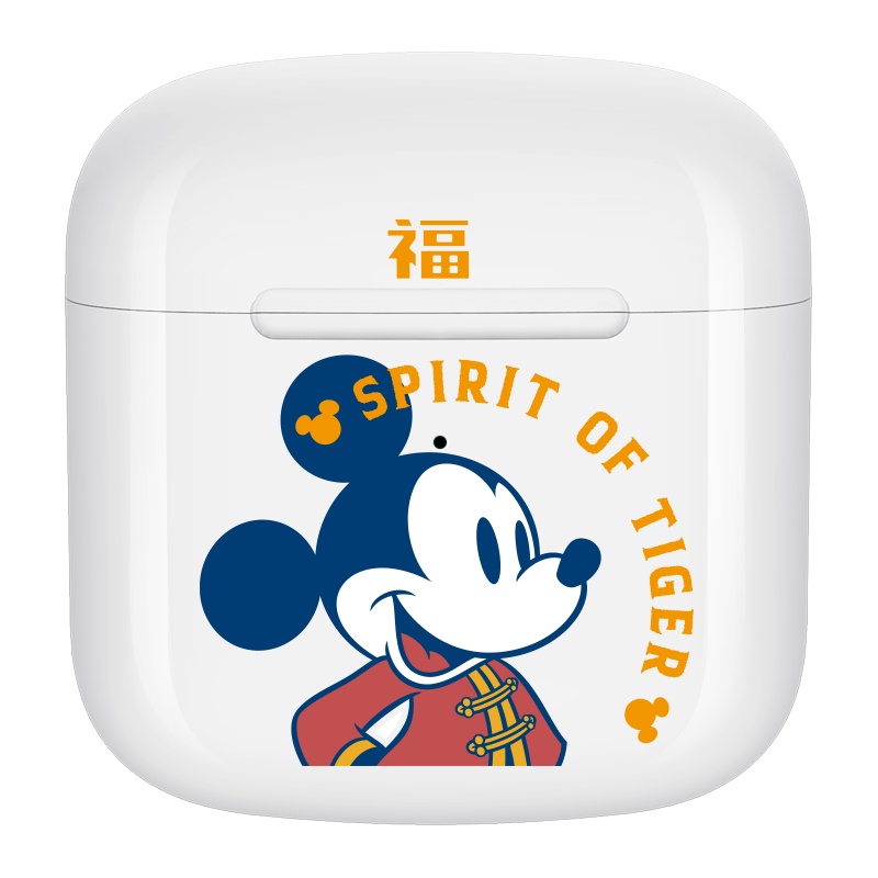 优加正版迪士尼蓝牙耳机真无线新款双耳降噪超长待机跑步运动女士款可爱米奇米妮适用于安卓苹果华为