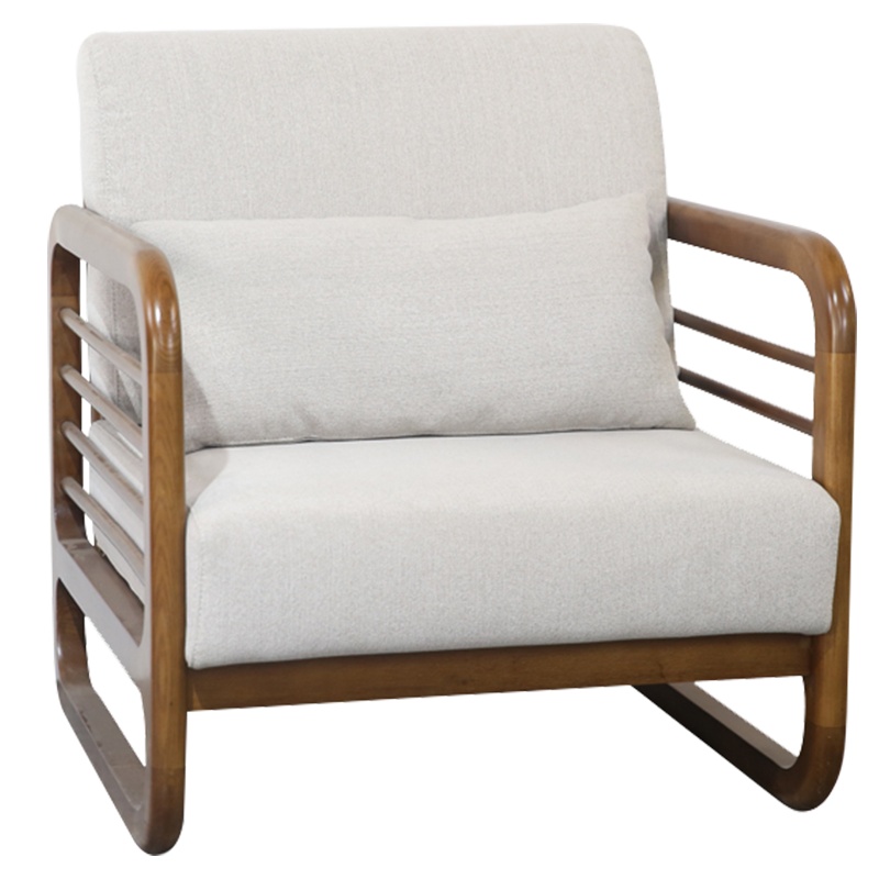 [理政]办公沙发 新中式现代沙发 灰白色布艺沙发 不可拆洗办公沙发 简约接待会客沙发