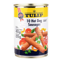 郁金香热狗肠罐头（熟制猪肉香肠罐头）405g（丹麦进口 盒）