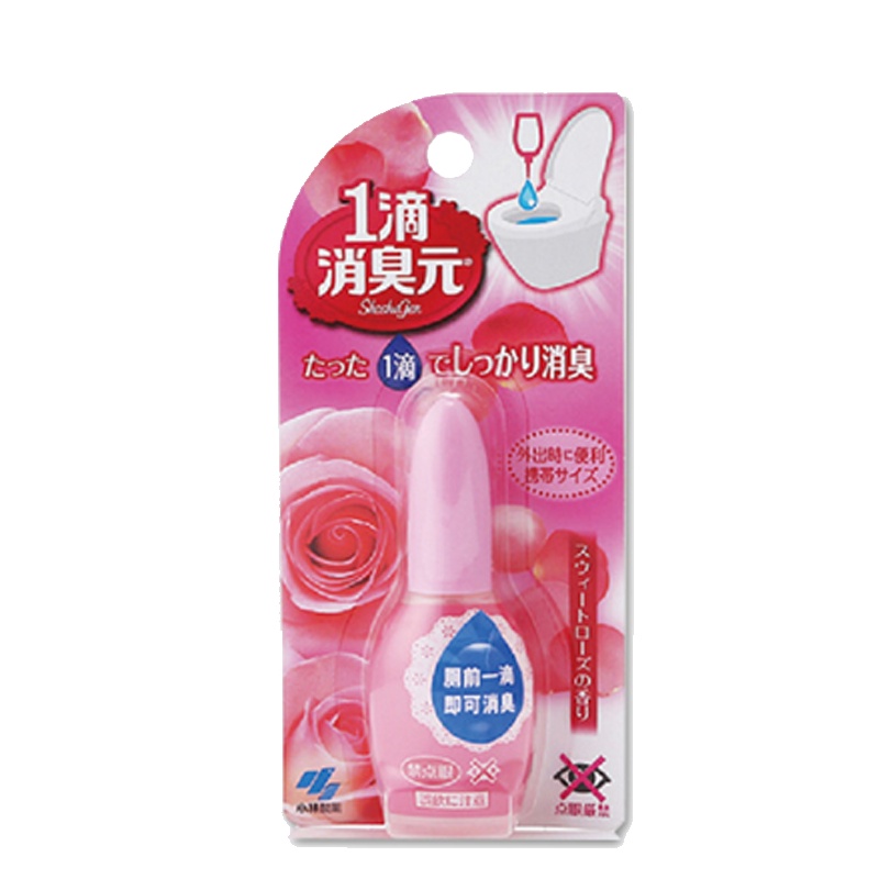 [日本直采]小林制药(KOBAYASHI) 马桶清洁一滴消臭元洁厕剂 玫瑰花香 20毫升