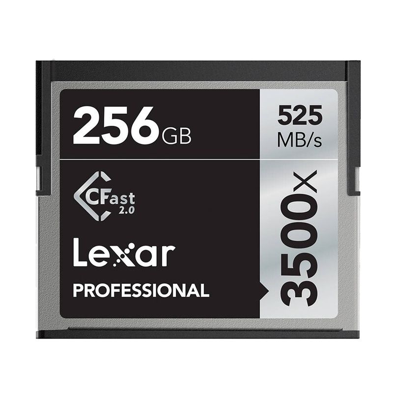 [免邮]雷克沙(Lexar)256GB CFast 2.0卡3500X读525MB/s写445MB/s单反相机内存卡