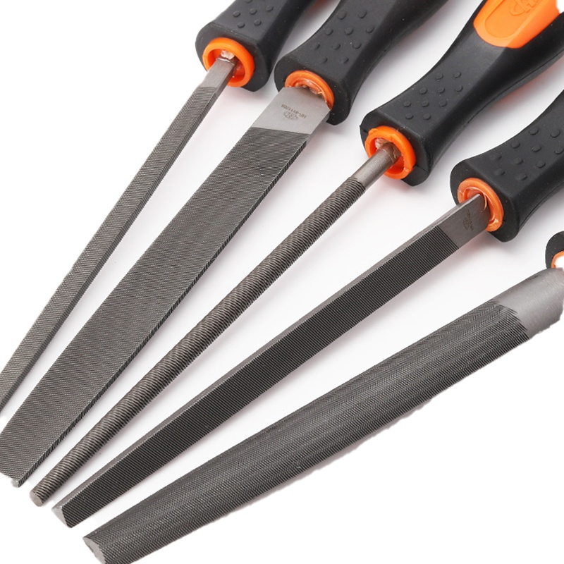 华丰巨箭(HUAFENG BIG ARROW)国际款中齿方锉(双色套柄)HF-6115206G/5支