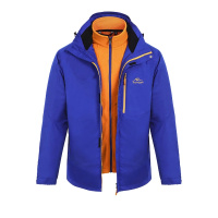 阿尼玛卿/ANEMAQEN 冲锋衣男 三合一透气保暖抓绒内胆男士户外登山服 AJ1501