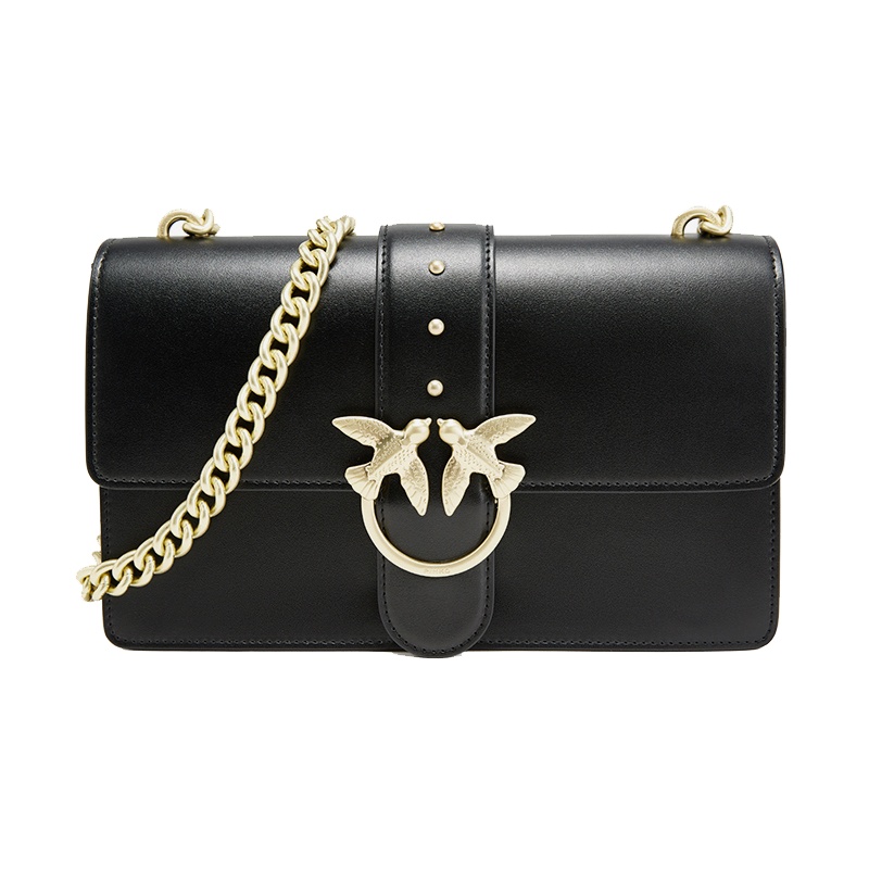 Pinko/品高 女士牛皮单肩斜挎包 1P21ECY5FF黑色