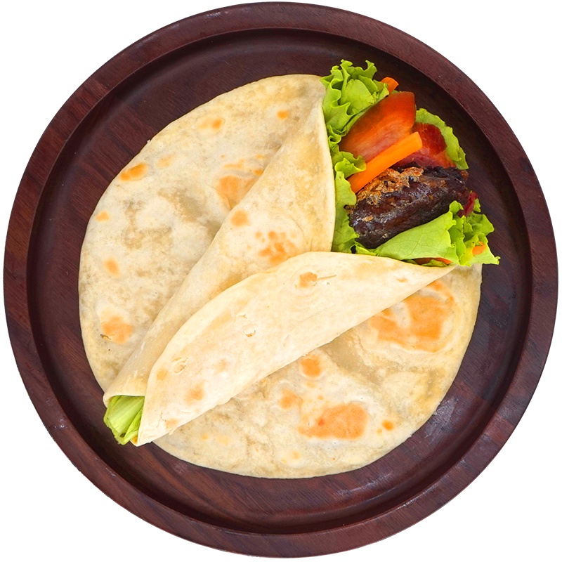 福成美食家 小卷饼春饼 350g(10片)手抓饼 早餐 培根香肠 烤肠伴侣