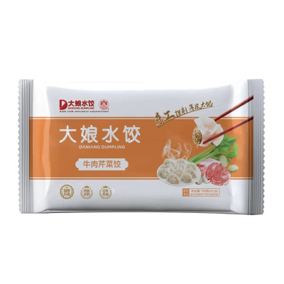 吴大娘 大娘水饺 牛肉芹菜水饺 700g(蒸饺 饺子 煎饺 锅贴 早餐食材 火锅食材)