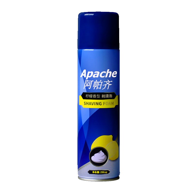 Apache/阿帕齐剃须泡沫3瓶共690ML柠檬香型刮胡泡剃须泡剃须啫喱膏
