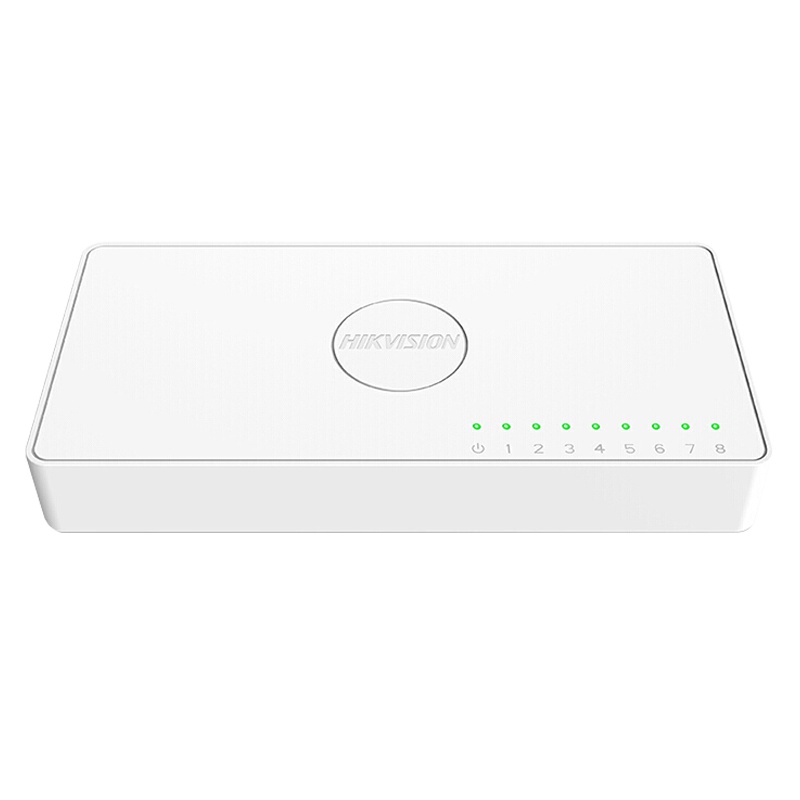 海康威视六类非屏蔽跳线 带水晶头超5类网线 成品办公家用网网线 绿色